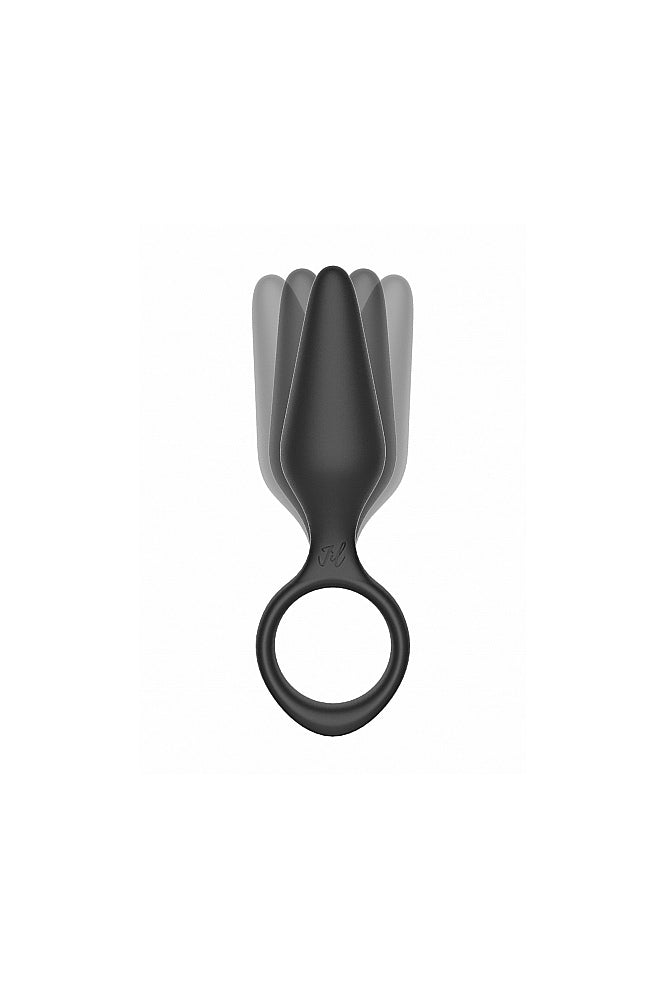 Shots Toys - Jil - Adrian Flexible Butt Plug and Cockring - Black Sex Toy - Tophatter Daily Deals