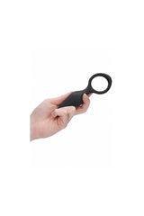 Shots Toys - Jil - Adrian Flexible Butt Plug and Cockring - Black Sex Toy - Tophatter Daily Deals