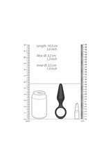 Shots Toys - Jil - Adrian Flexible Butt Plug and Cockring - Black Sex Toy - Tophatter Daily Deals