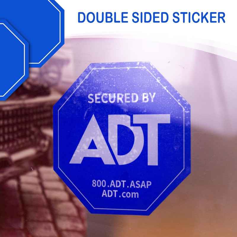 ADT Security Alarm Warning Stickers Home Security Home Protection - Tophatter Daily Deals