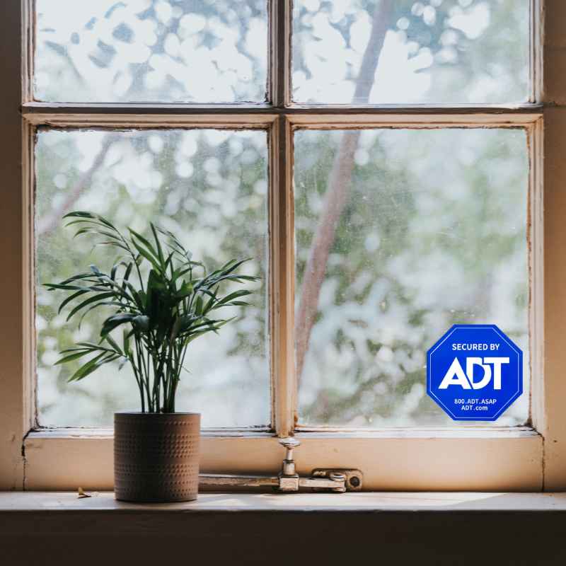 ADT Security Alarm Warning Stickers Home Security Home Protection - Tophatter Daily Deals