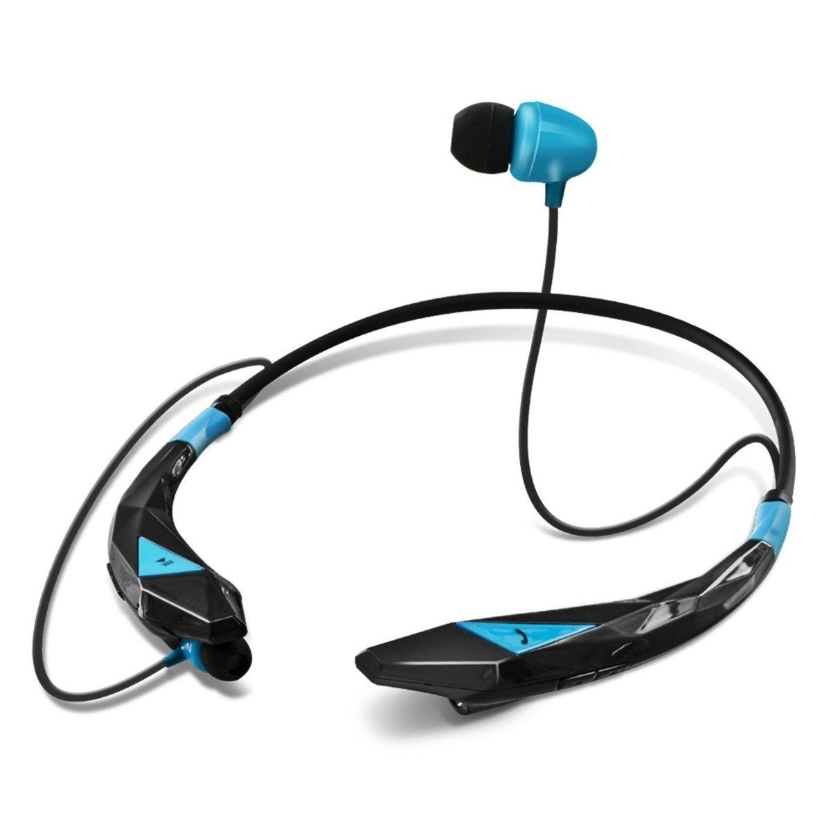 Aduro Amplify Pro Stereo Wireless Headset Blue On-Ear Headphones - Tophatter Daily Deals