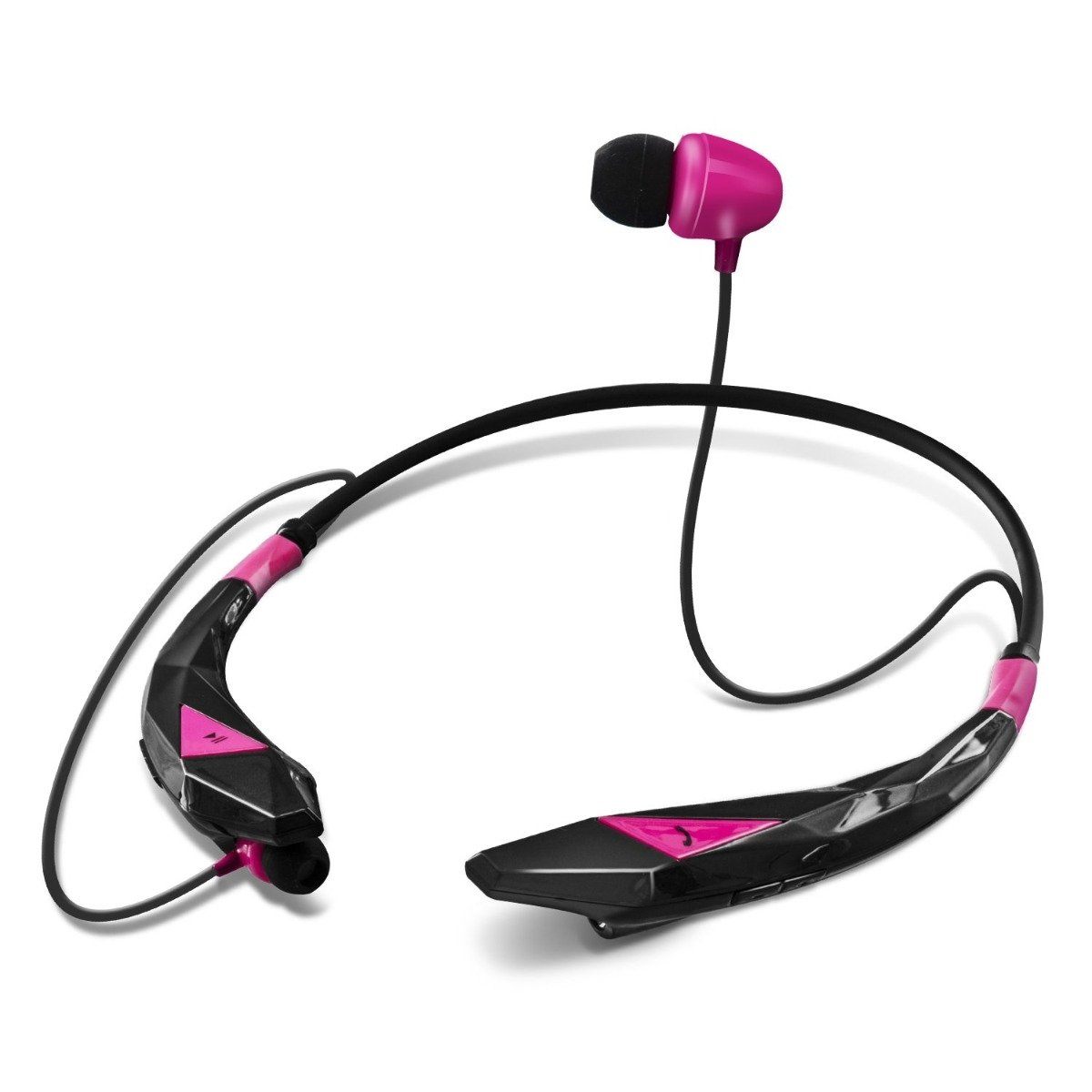 Aduro Amplify Pro Stereo Wireless Headset Pink On-Ear Headphones - Tophatter Daily Deals