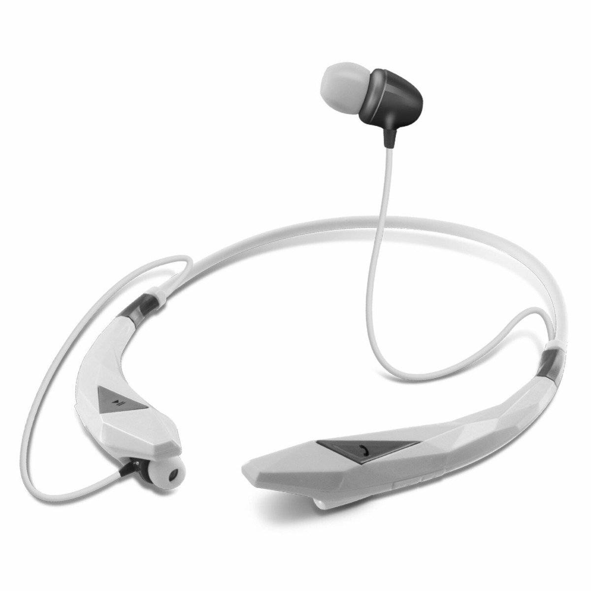 Aduro Amplify Pro Stereo Wireless Headset White On-Ear Headphones - Tophatter Daily Deals