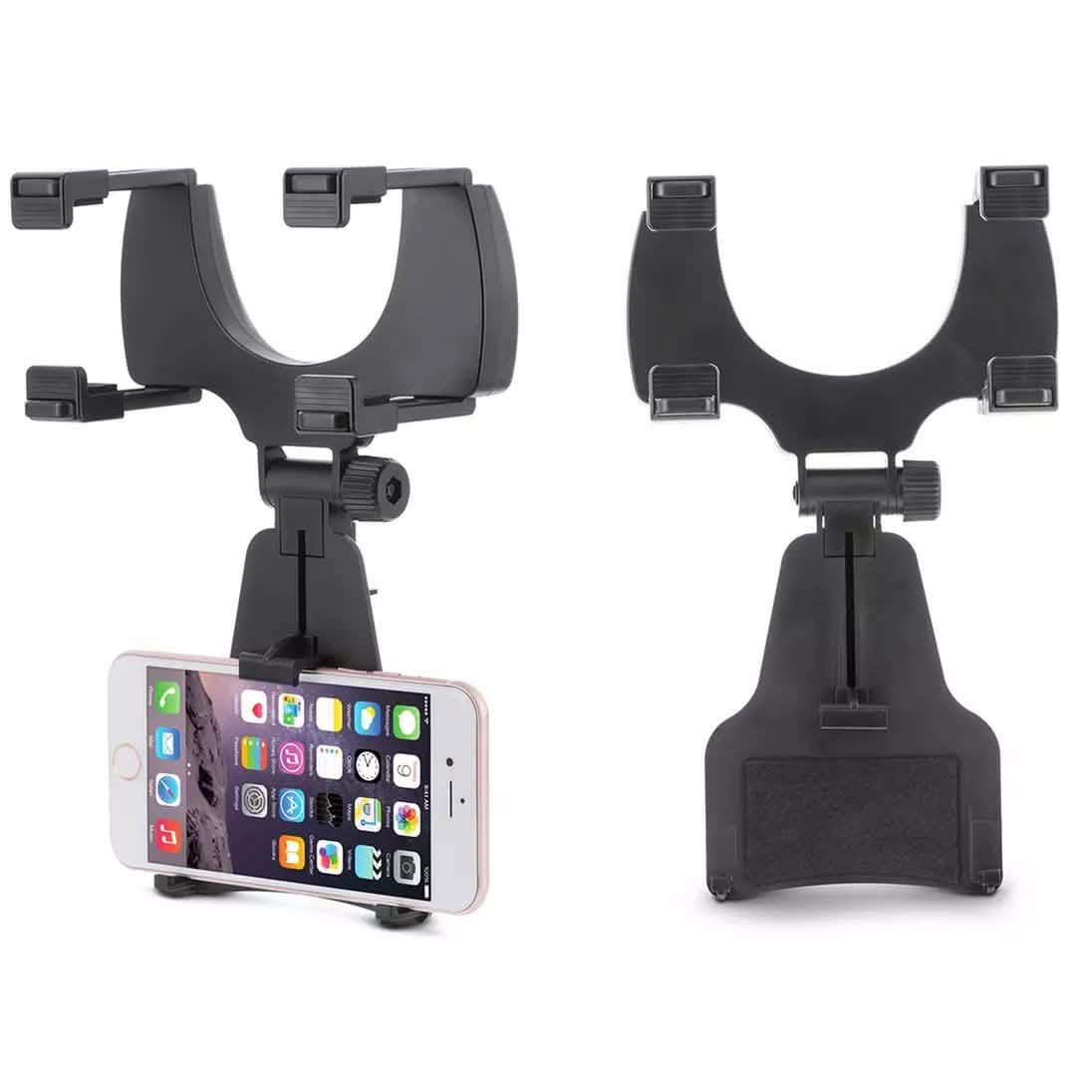 Aduro Grip-Clip Universal Rearview Mirror Phone Mount Phone Mounts & Holders - Tophatter Daily Deals