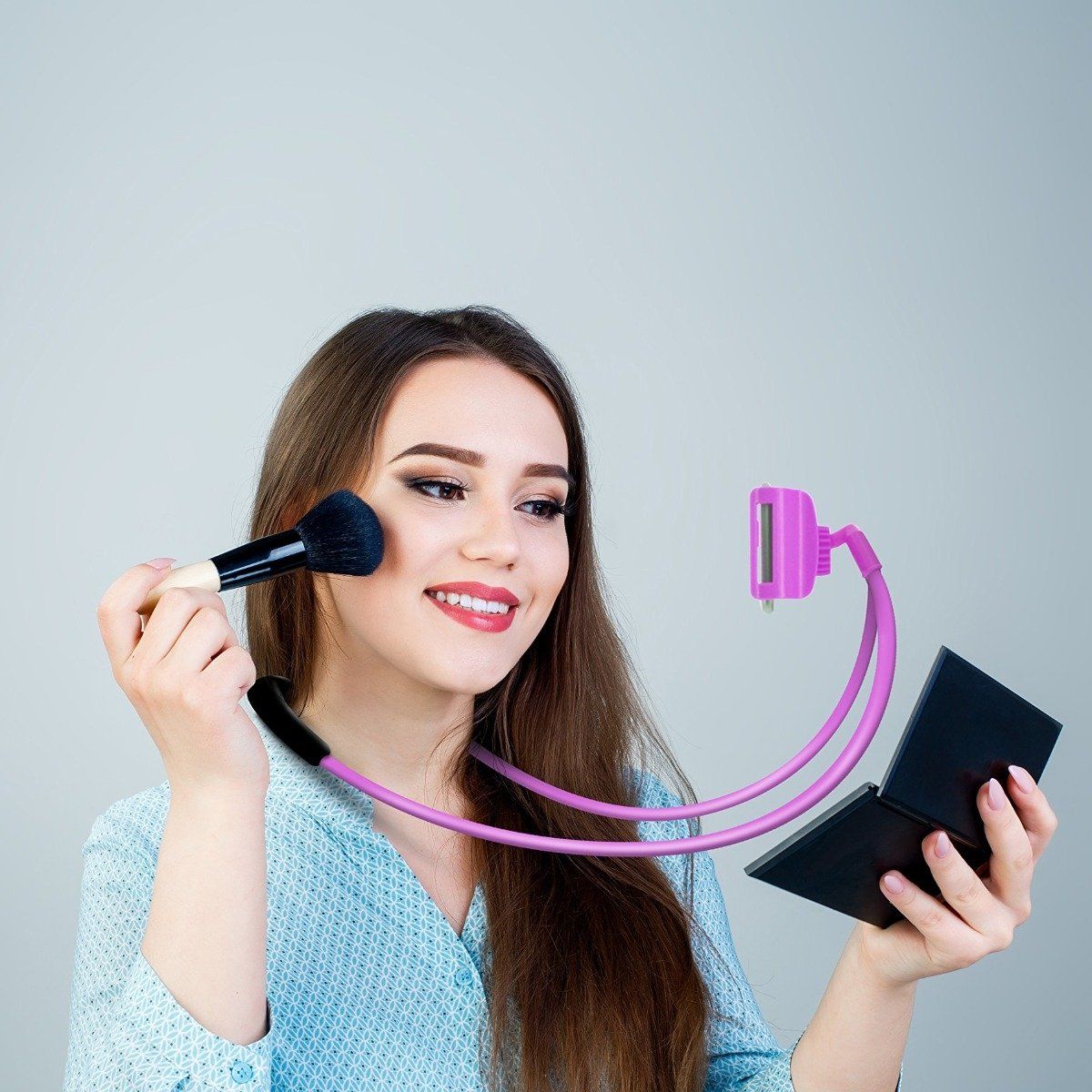 Aduro Lounger Universal Adjustable Gooseneck Cell Phone Mount Holder Phone Holder - Tophatter Daily Deals