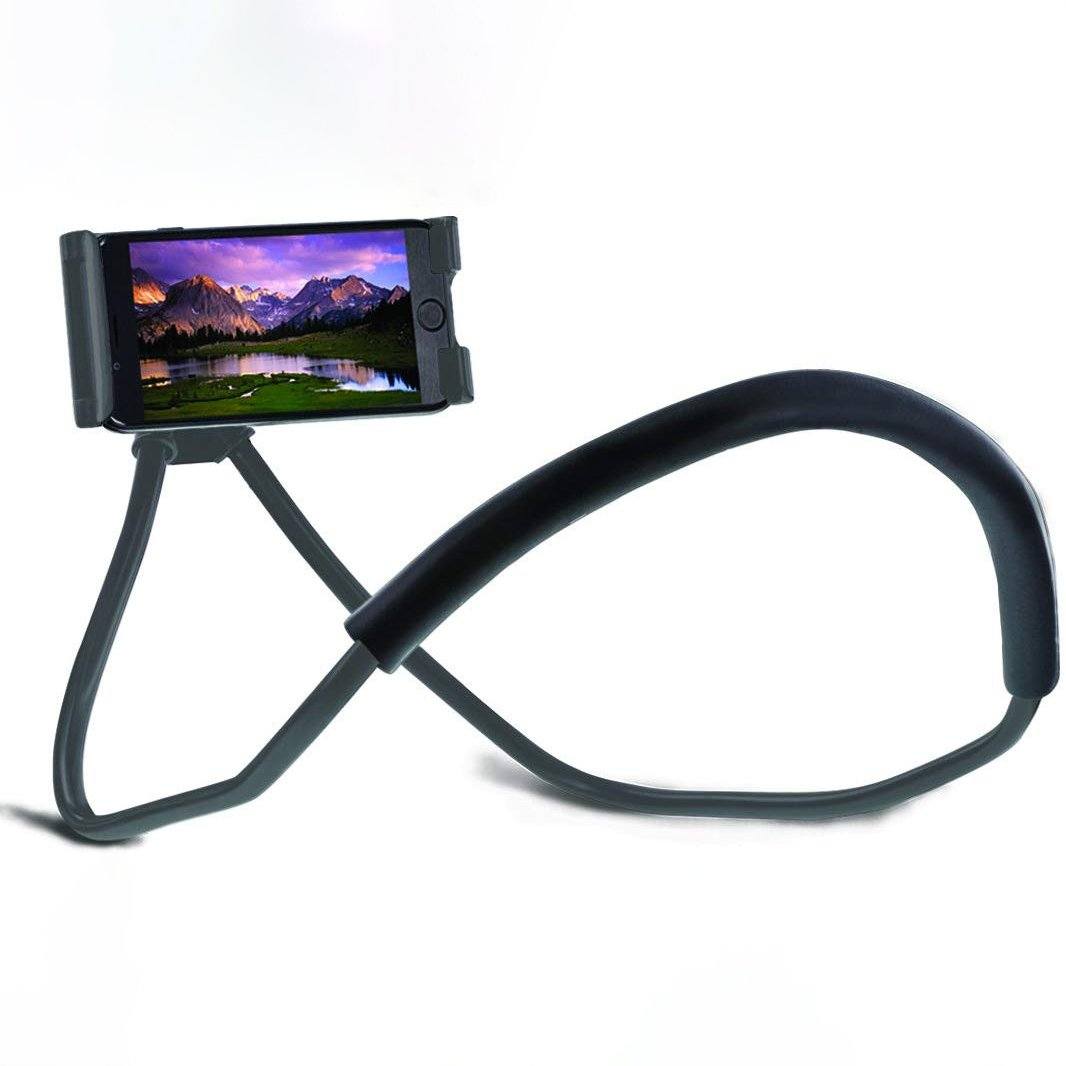 Aduro Lounger Universal Adjustable Gooseneck Cell Phone Mount Holder Gray Phone Holder - Tophatter Daily Deals