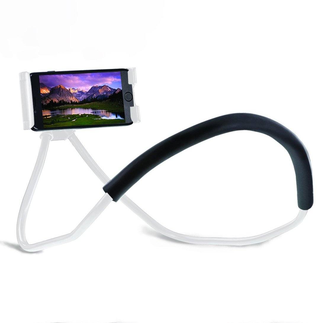Aduro Lounger Universal Adjustable Gooseneck Cell Phone Mount Holder White Phone Holder - Tophatter Daily Deals