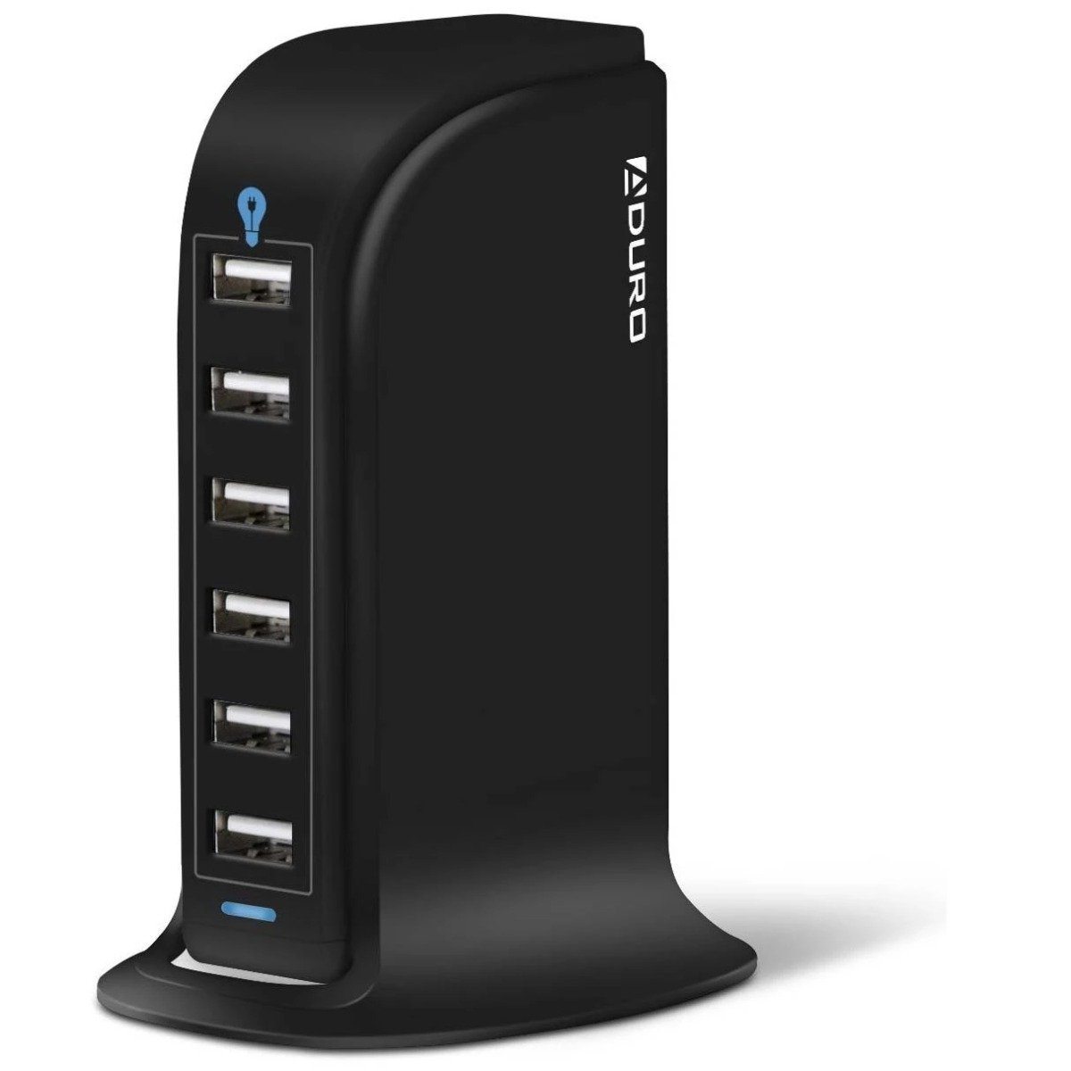 Aduro Powerup 6 Port USB Home Charging Station Black Charging Station - Tophatter Daily Deals