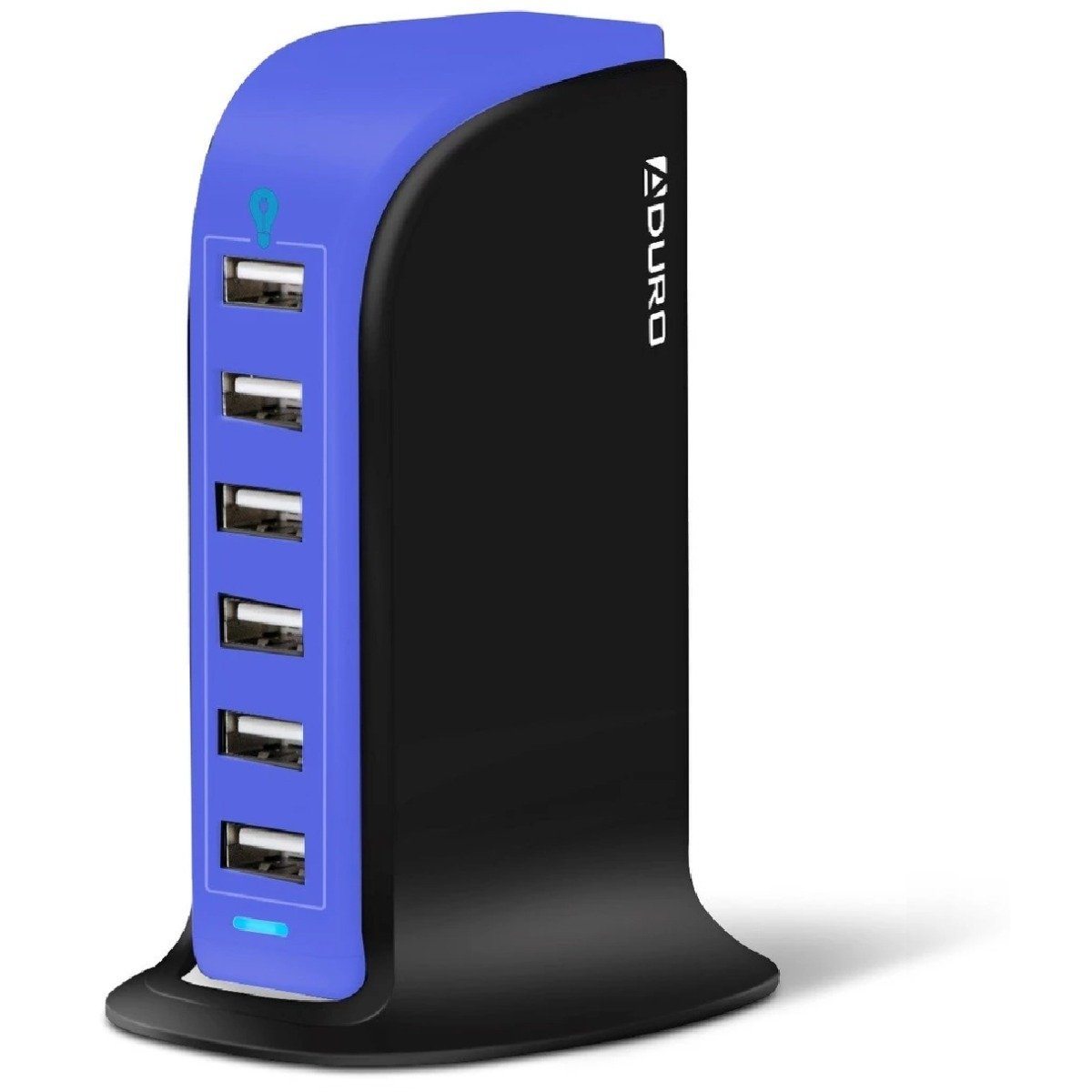 Aduro Powerup 6 Port USB Home Charging Station Dark Blue Charging Station - Tophatter Daily Deals