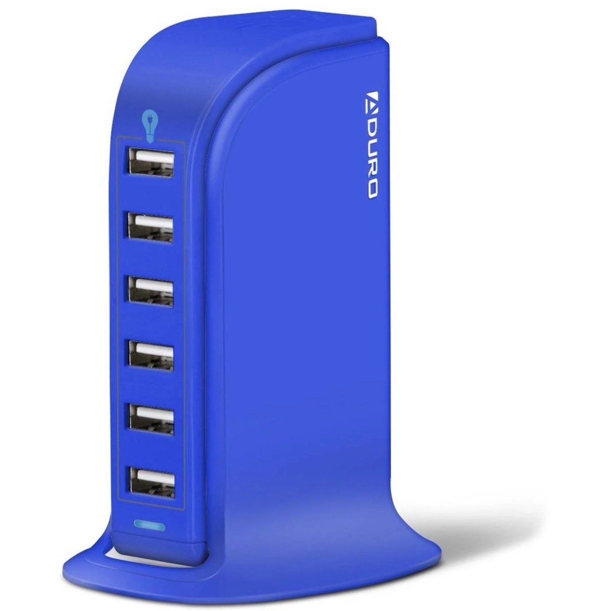 Aduro Powerup 6 Port USB Home Charging Station Blue Charging Station - Tophatter Daily Deals