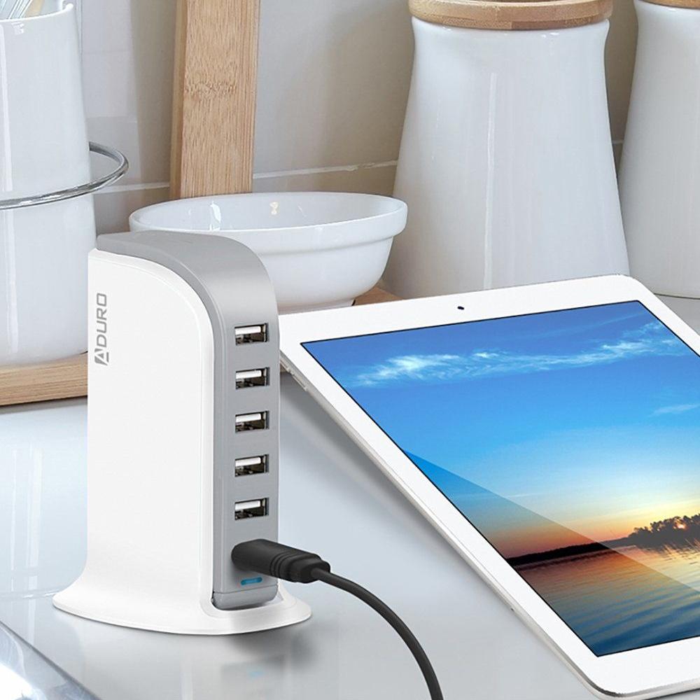 Aduro Powerup 6 Port USB Home Charging Station Charging Station - Tophatter Daily Deals