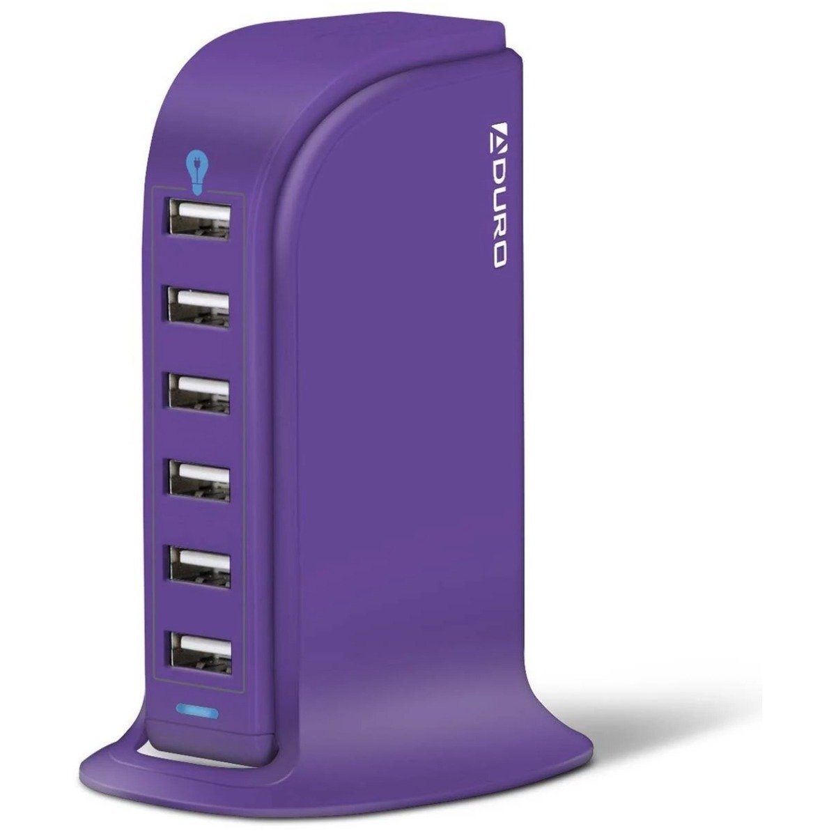 Aduro Powerup 6 Port USB Home Charging Station Purple Charging Station - Tophatter Daily Deals