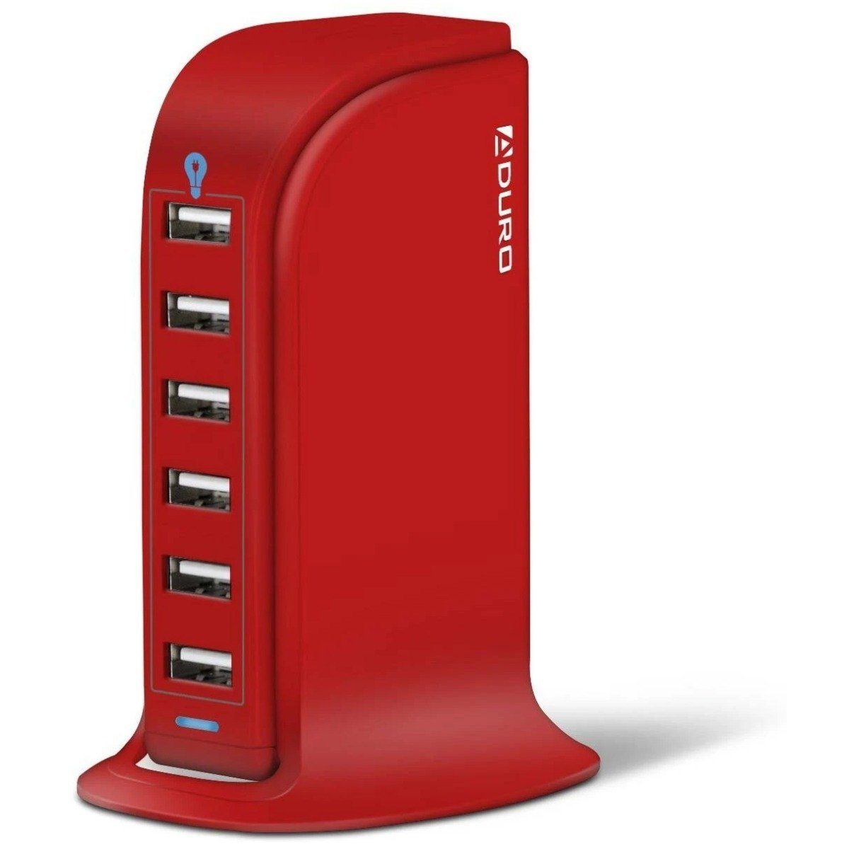 Aduro Powerup 6 Port USB Home Charging Station Red Charging Station - Tophatter Daily Deals