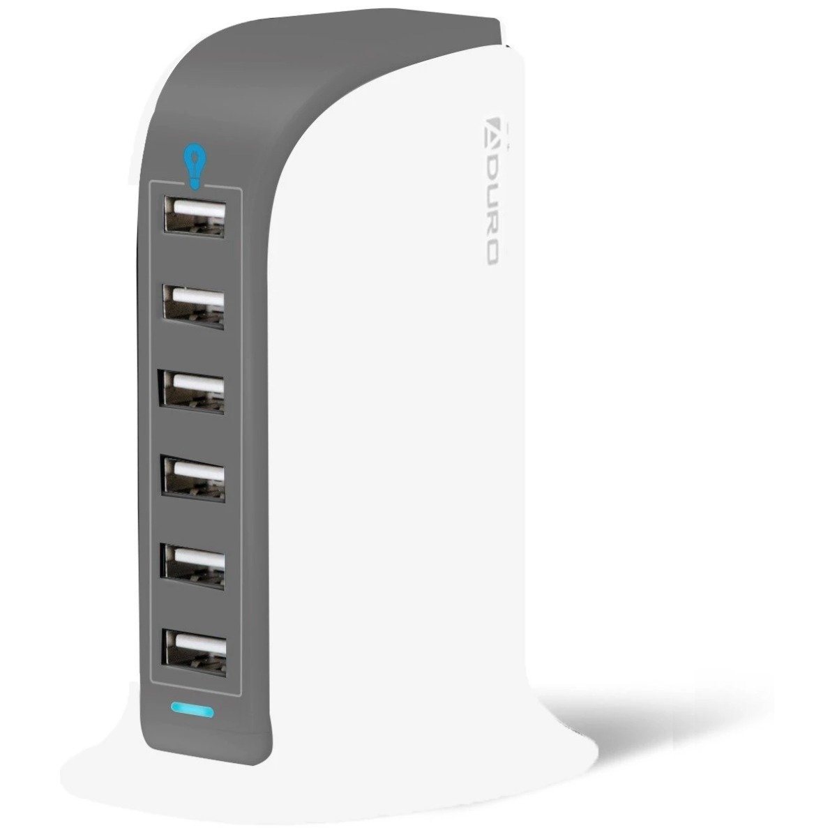 Aduro Powerup 6 Port USB Home Charging Station Dark Gray Charging Station - Tophatter Daily Deals
