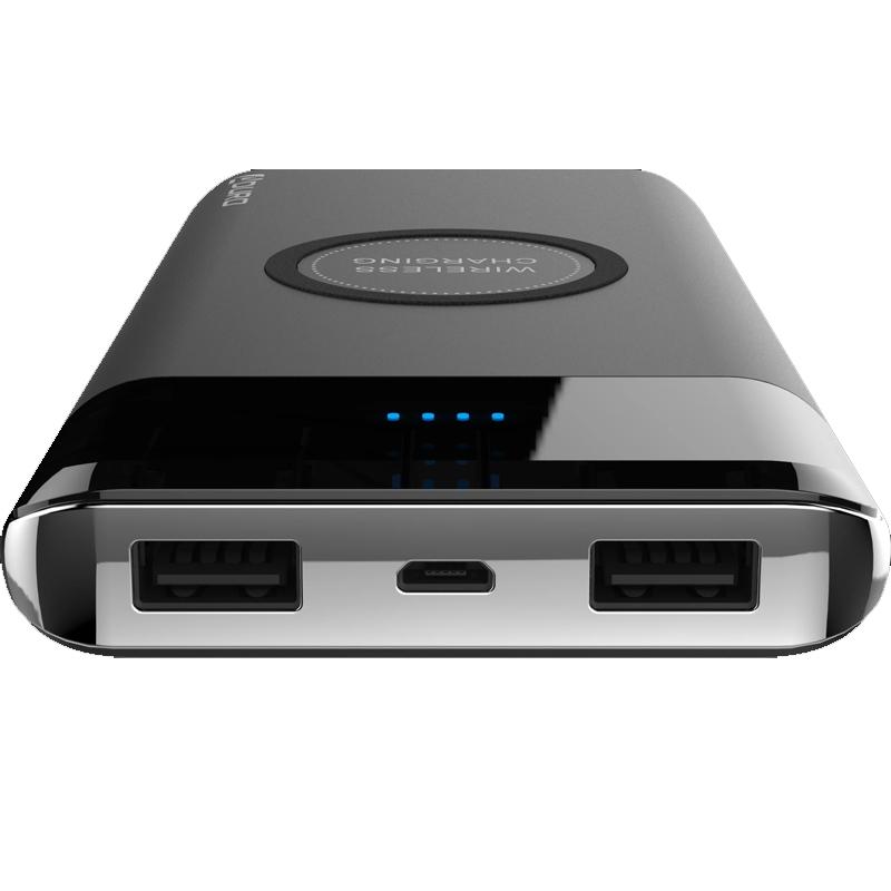 Aduro PowerUp Wireless Charging 10,000mAh Dual-USB Backup Battery Power Bank - Tophatter Daily Deals