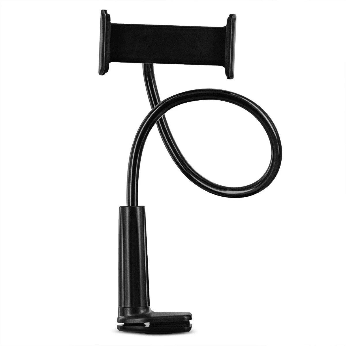 Aduro Solid-Grip 360 Adjustable Universal Gooseneck Tablet Black Tablet Holder - Tophatter Daily Deals