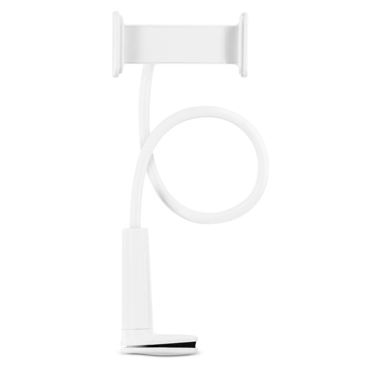 Aduro Solid-Grip 360 Adjustable Universal Gooseneck Tablet White Tablet Holder - Tophatter Daily Deals