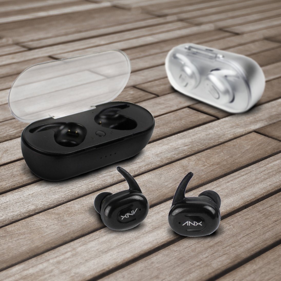 Aduro Sync-Buds True Wireless Earbuds with Charging Case In-Ear Headphones - Tophatter Daily Deals