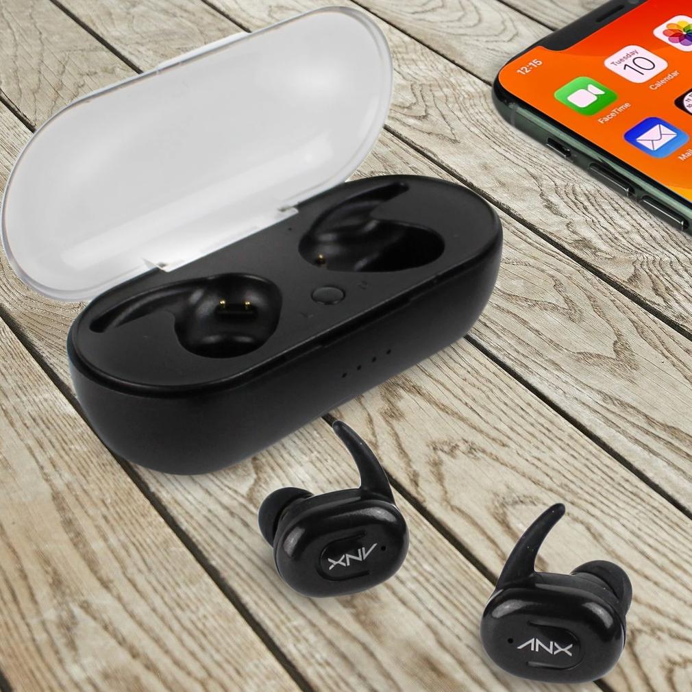 Aduro Sync-Buds True Wireless Earbuds with Charging Case In-Ear Headphones - Tophatter Daily Deals