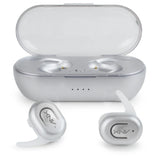 Aduro Sync-Buds True Wireless Earbuds with Charging Case Silver In-Ear Headphones - Tophatter Daily Deals