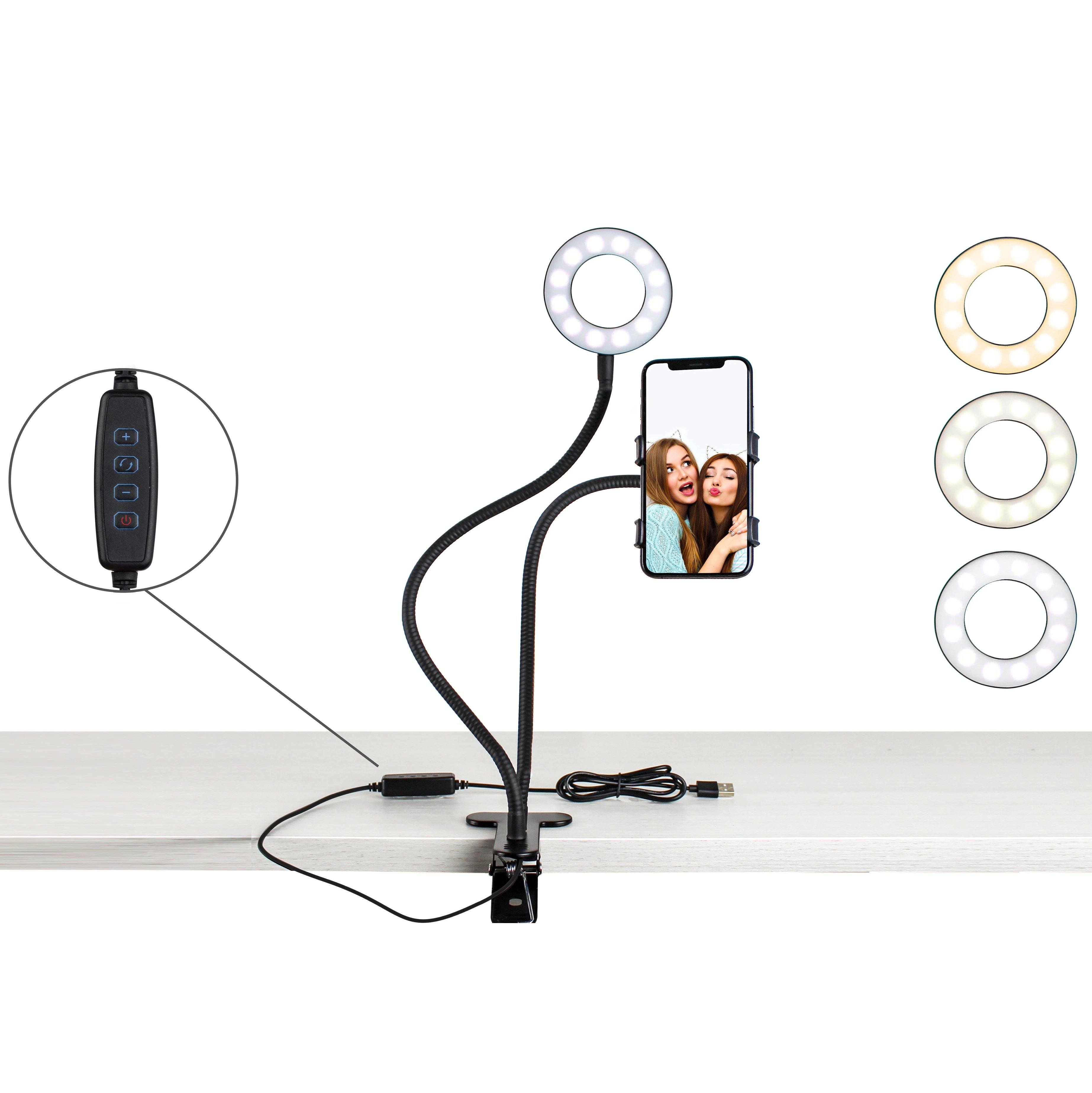 Aduro U-Stream Junior Social Media Influencer Streaming Studio Phone Holder - Tophatter Daily Deals