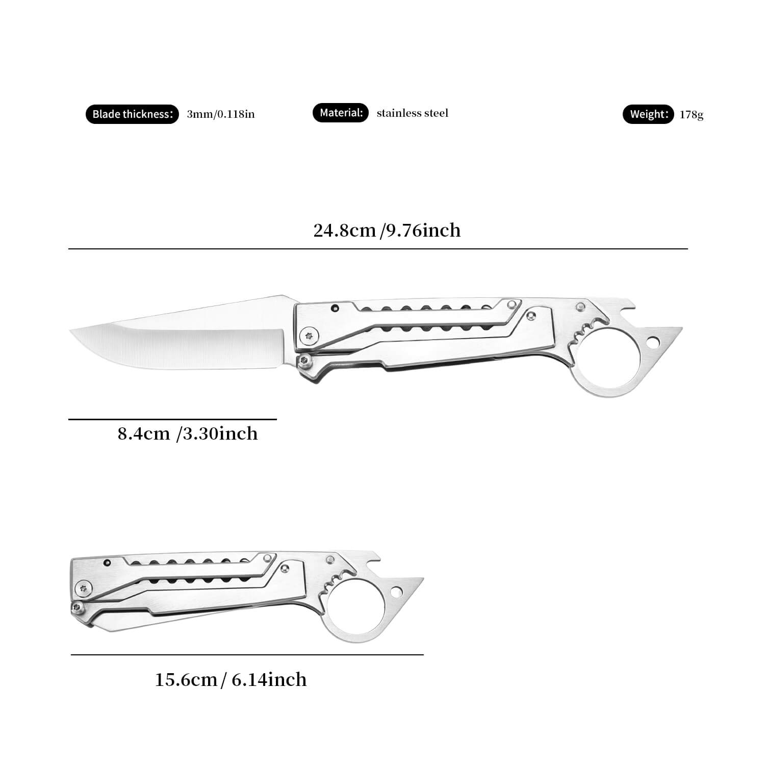 DC53 Gravity Pocket Knife-GS78 Pocket Knives - Tophatter Daily Deals