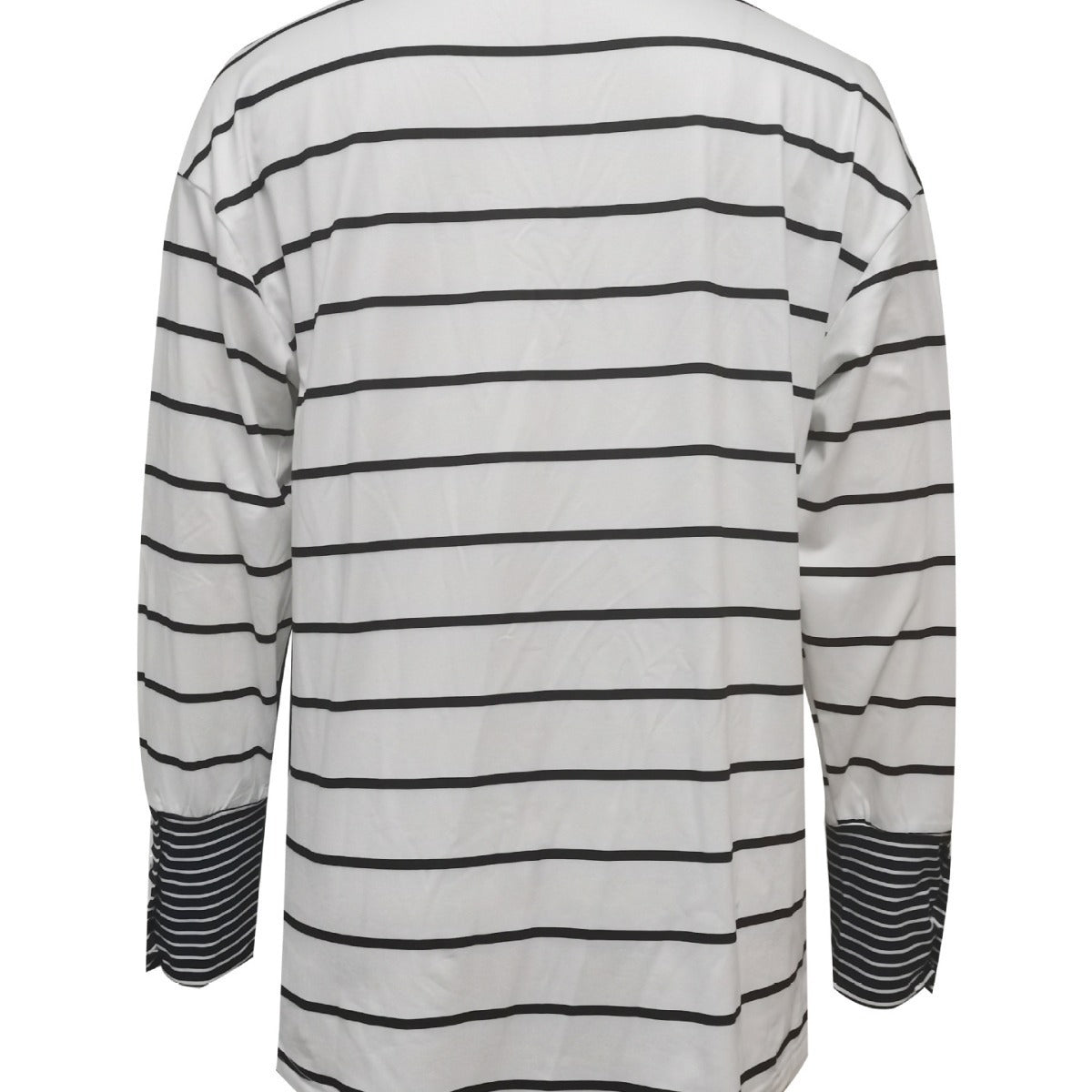 Soft Cozy Women Long Sleeve Top - Colorblock Striped 3D Changing Face Moving Picture Frame - Tophatter Daily Deals