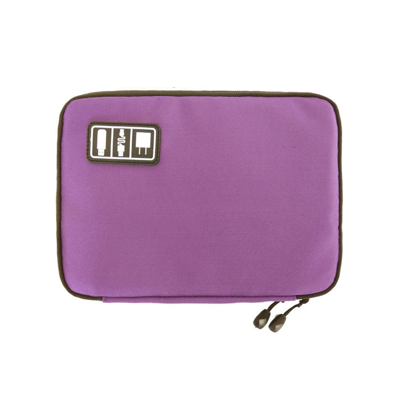 Cable Organizer Bag - Travel Tech Accessories Storage Case Purple Cable Management & Organizers - Tophatter Daily Deals