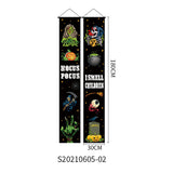 Halloween Doorway Banners Pair Oxford Cloth 180x30cm 14 Style 3D Changing Face Moving Picture Frame - Tophatter Daily Deals