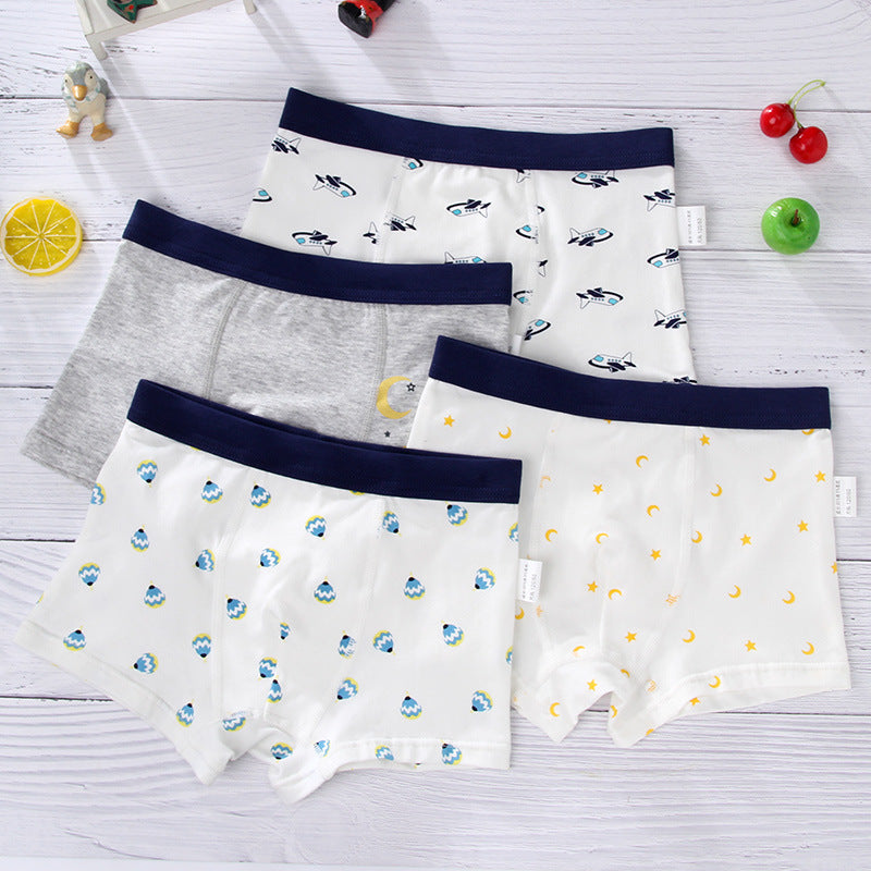 Boys Cartoon Cotton Boxer Shorts Suit Roaming balloon 0 - Tophatter Daily Deals