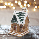 LED Gingerbread House Ornament | Light-Up Mini Christmas House Decoration 13cm LED Light - Tophatter Daily Deals