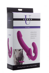 Evoke Vibrating Strapless Silicone Strap on Dildo Dildoes & Dongs - Tophatter Daily Deals