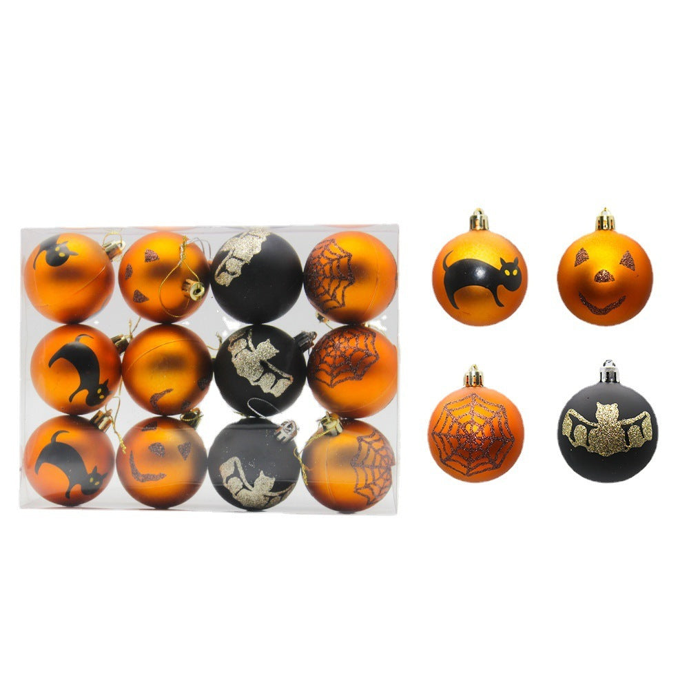 Halloween Ornaments 6cm Matte Balls Hanging Porch Decor 3D Changing Face Moving Picture Frame - Tophatter Daily Deals