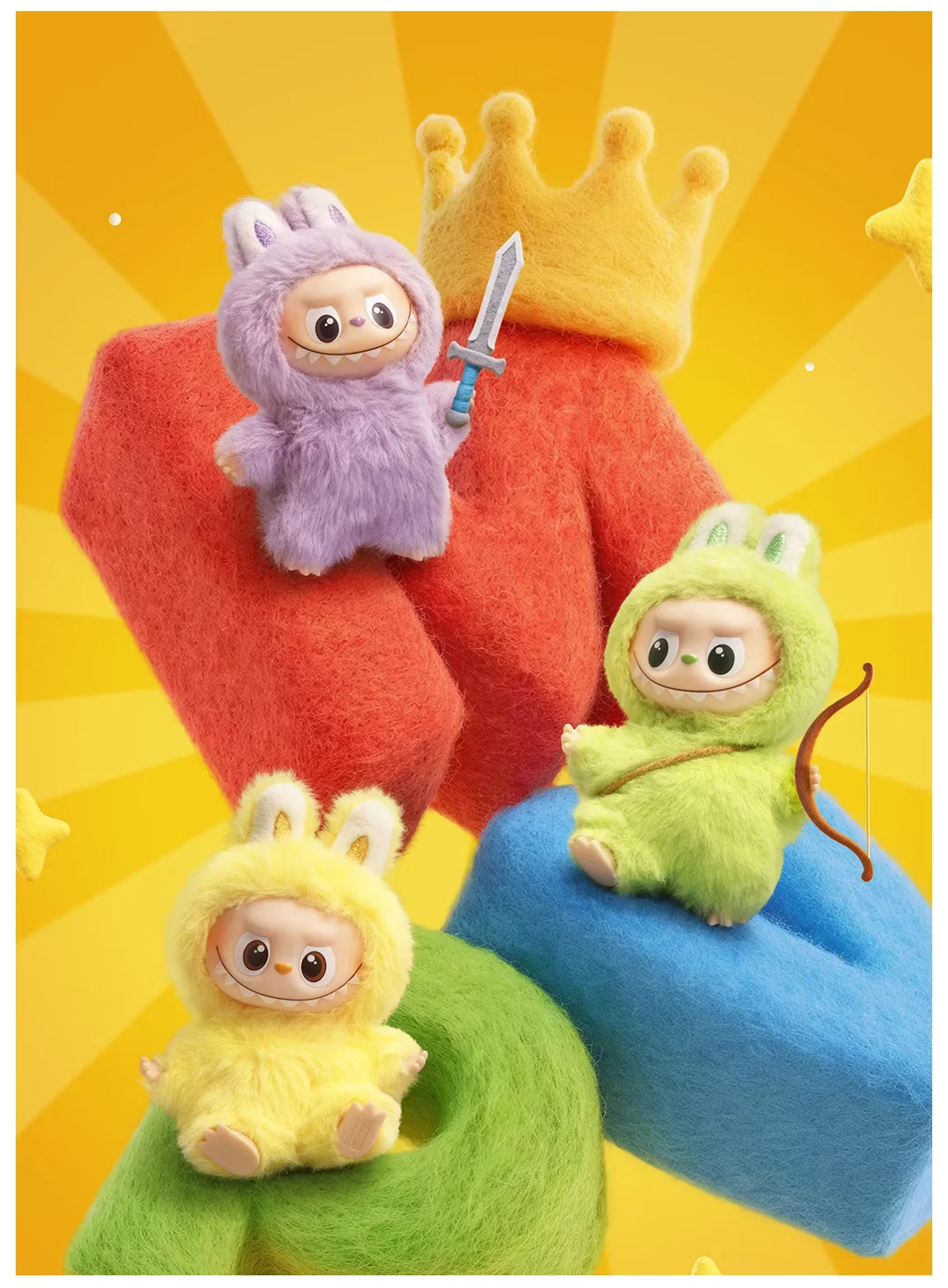 Genuine POP MART Labubu - THE MONSTERS PIN FOR LOVE SERIES - Vinyl Plush Pendant Blind Box (A-M) Mythical - Tophatter Daily Deals