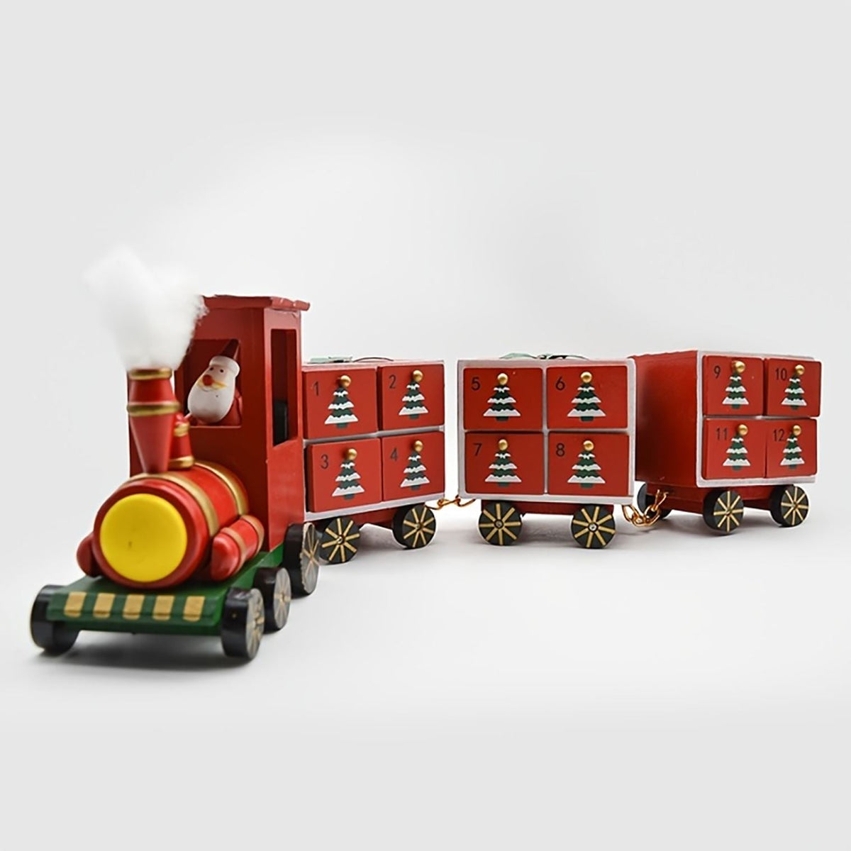 Santa Express Train Christmas Advent Calendar | Wooden Train Advent Calendar Advent Calendar - Tophatter Daily Deals