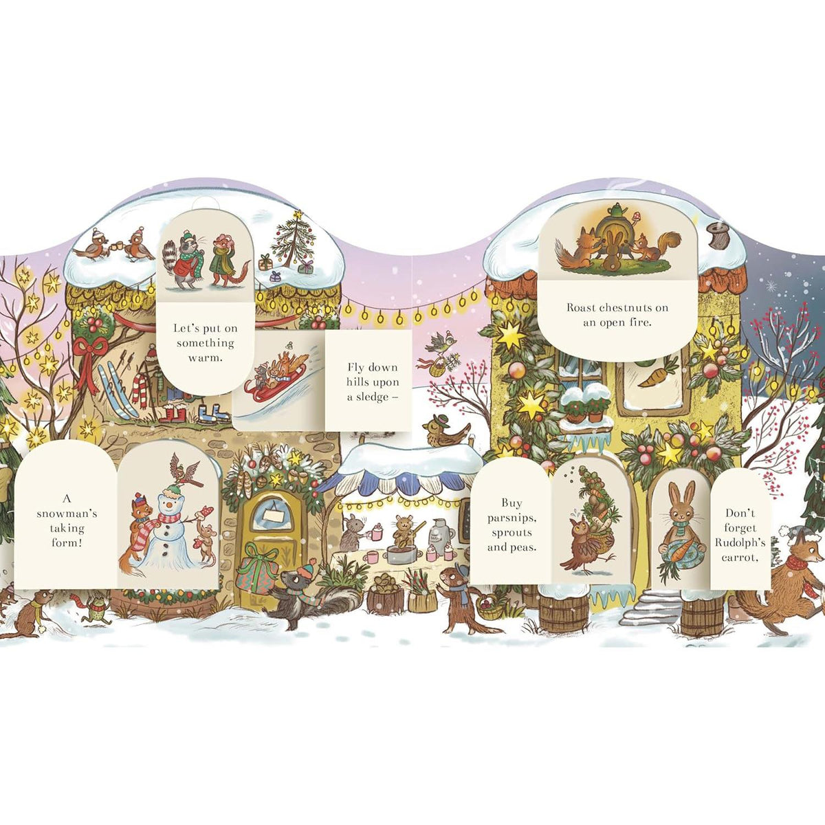 Brown Bear Wood Advent Book | Christmas is Coming to Town! Advent Calendar Book Advent Calendar - Tophatter Daily Deals