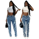 Beauty Dress Fried Salt Raw Edge Fashion Jeans Women 0 - Tophatter Daily Deals