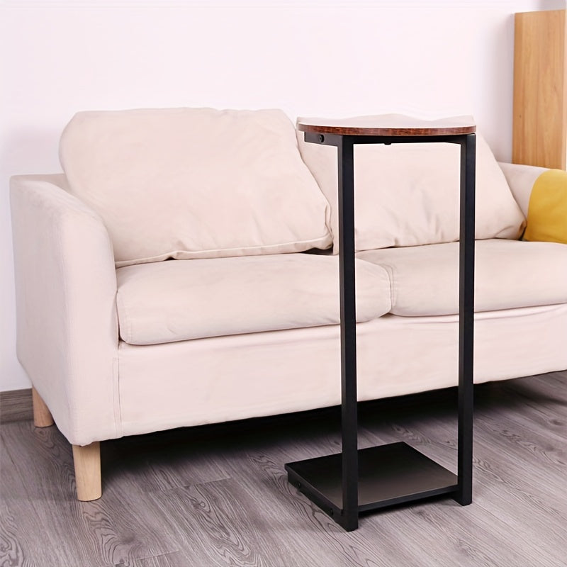 Double-Layer Metal Frame Storage Side Table End Tables - Tophatter Daily Deals