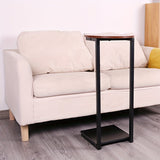 Double-Layer Metal Frame Storage Side Table End Tables - Tophatter Daily Deals