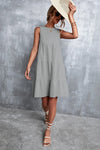 Sleeveless Round Neck Tiered Dress Casual Dresses - Tophatter Daily Deals