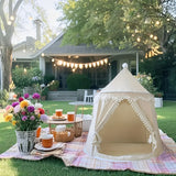2-Person Canvas Yurt Tent with Glass Fiber Frame Camping & Hiking - Tophatter Daily Deals