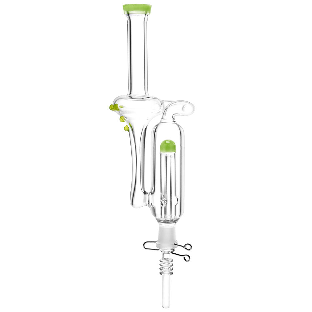 Aero Recycler Vapor Vessel Transparent Green Glass Vapor Vessel - Tophatter Daily Deals