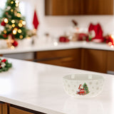 Santa Claus Christmas Bowl | Ceramic Festive Bowl for Snacks & Nibbles - 450ml Bowl - Tophatter Daily Deals