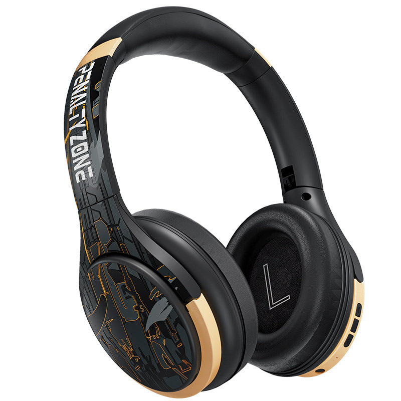 Bluetooth Headphone Head-mounted Active Noise Reduction E-sports Games Computer Ultra-long Life Battery Black 0 - Tophatter Daily Deals