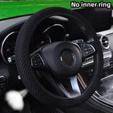Breathable Comfortable Non-slip Mesh Steering Wheel Cover Black Automotive - Tophatter Daily Deals