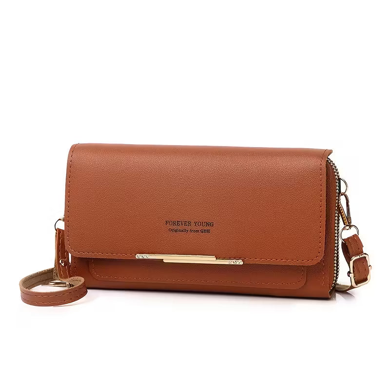 Vegan Messenger Bag – Lightweight Large Shoulder Bag with Detachable Organizer Brown Handbags & Wallets - Tophatter Daily Deals