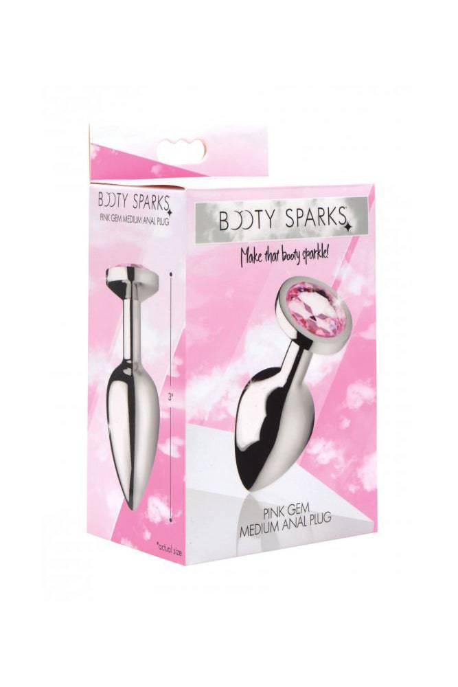 XR Brands - Booty Sparks - Pink Gem Anal Plug- Medium Sex Toy - Tophatter Daily Deals