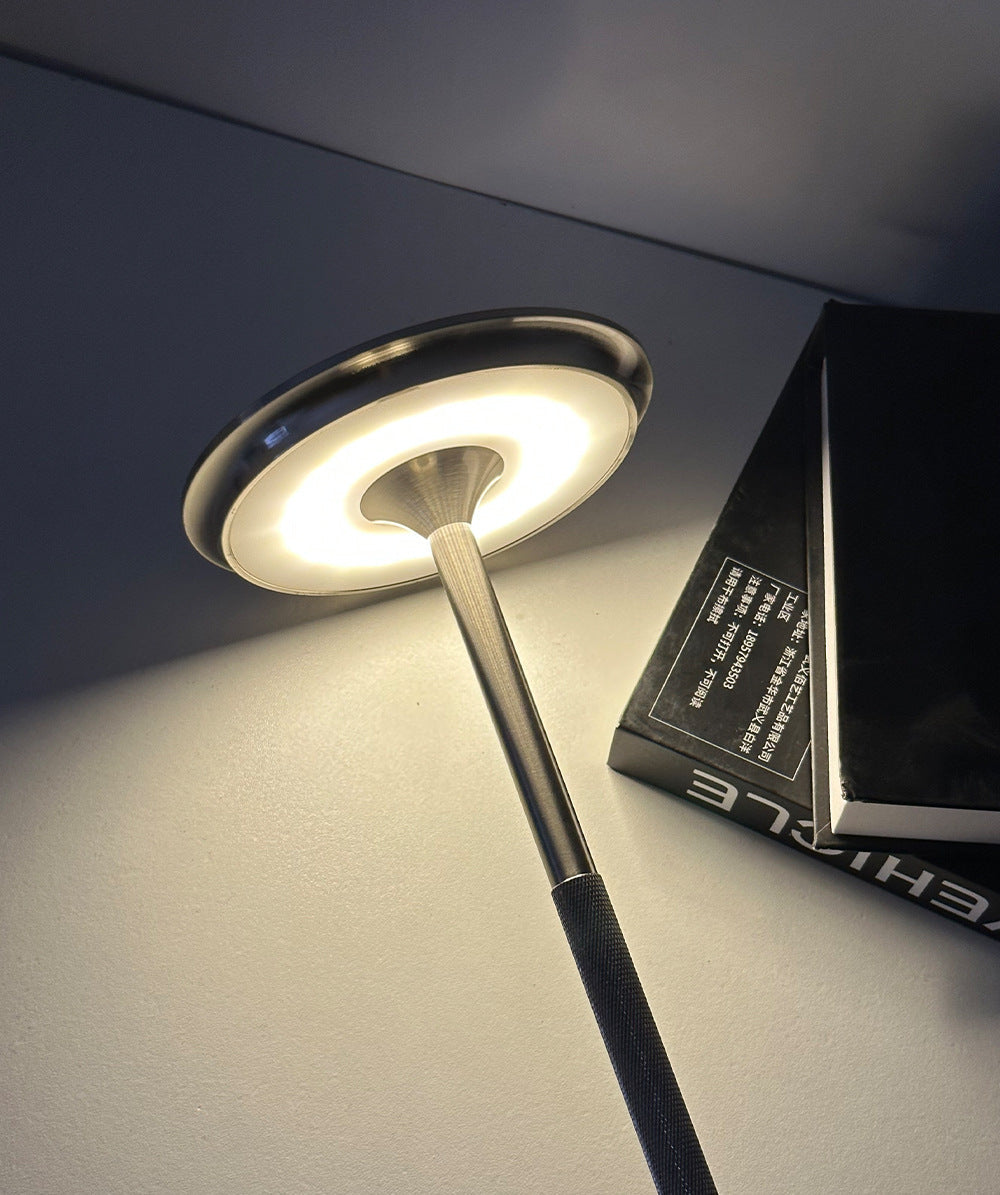All Aluminum I-shaped Touch Table Lamp USB Charging 0 - Tophatter Daily Deals