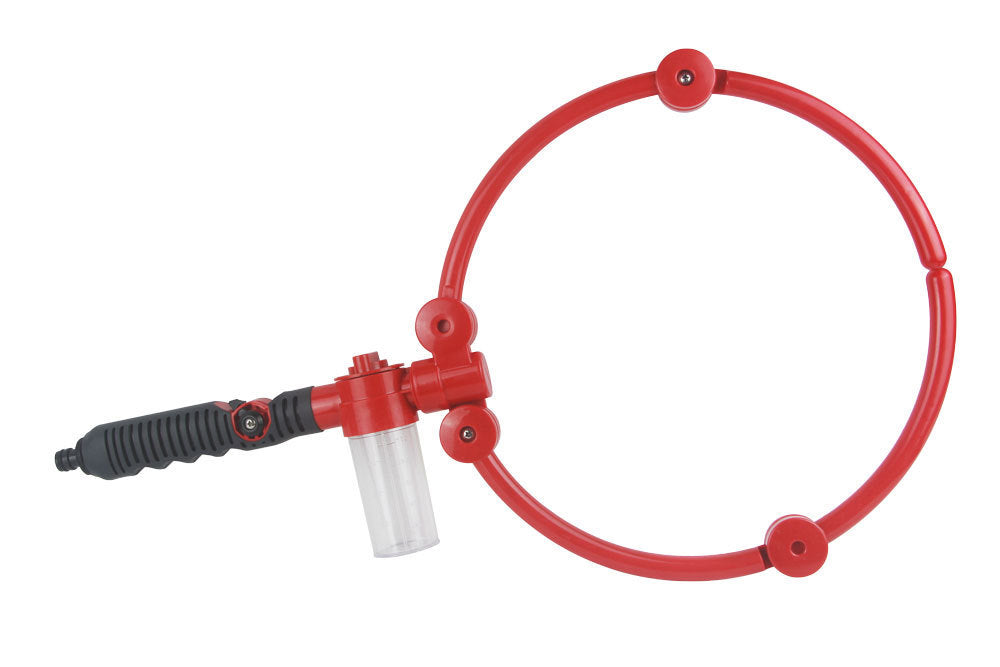 360 Degree Cleaning Foldable Portable Pet Shower Double Open Red 0 - Tophatter Daily Deals